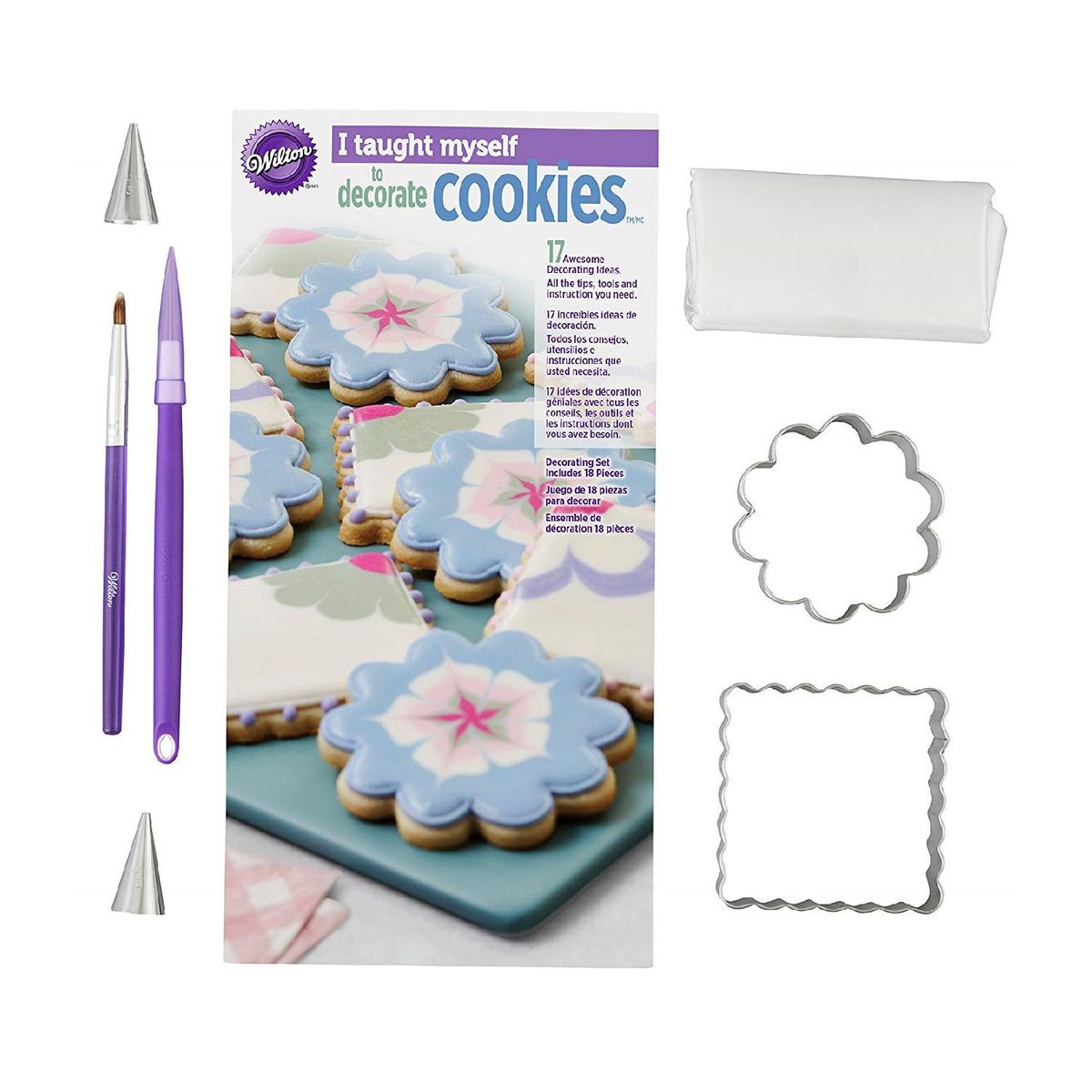 WILTON - Kit para decorar Galletas 18 Piezas