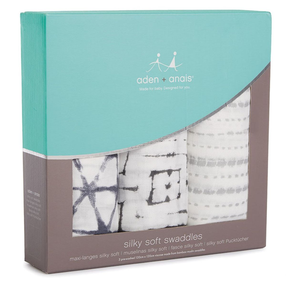 ADEN & ANAIS - Pack Mantas De Muselina De Bambú Pebble Shibori