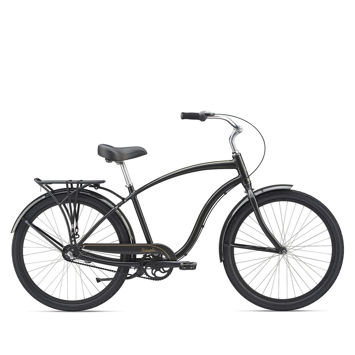 GIANT - Bicicleta Simple Three 2019 Aro 26" Negro Aluminio