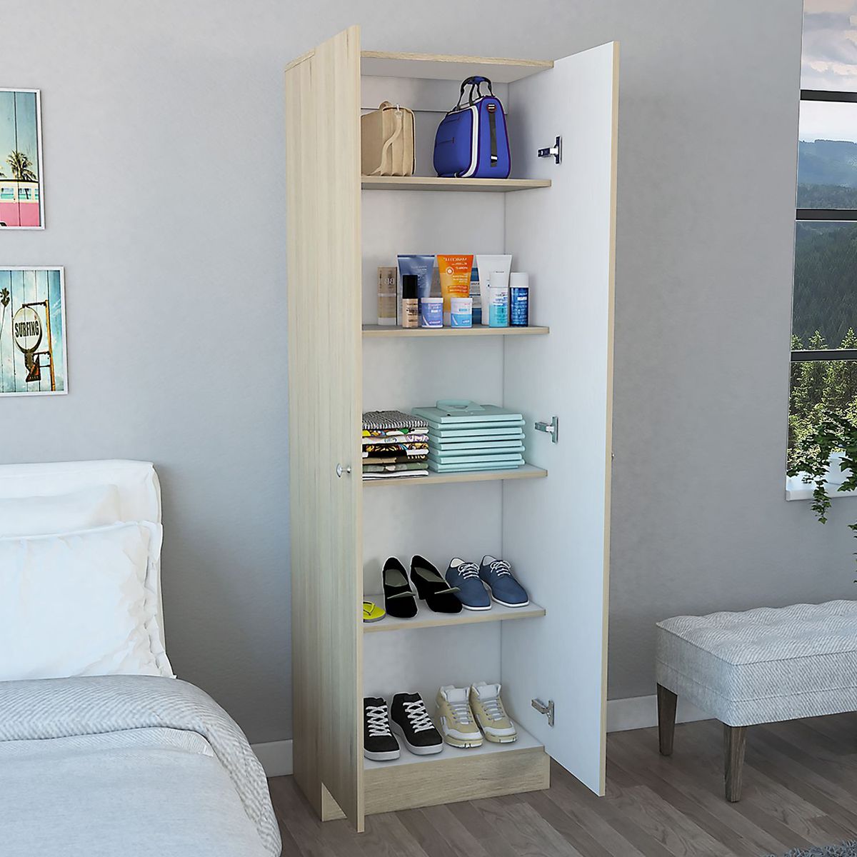 TUHOME - Ropero Home 2 Puertas