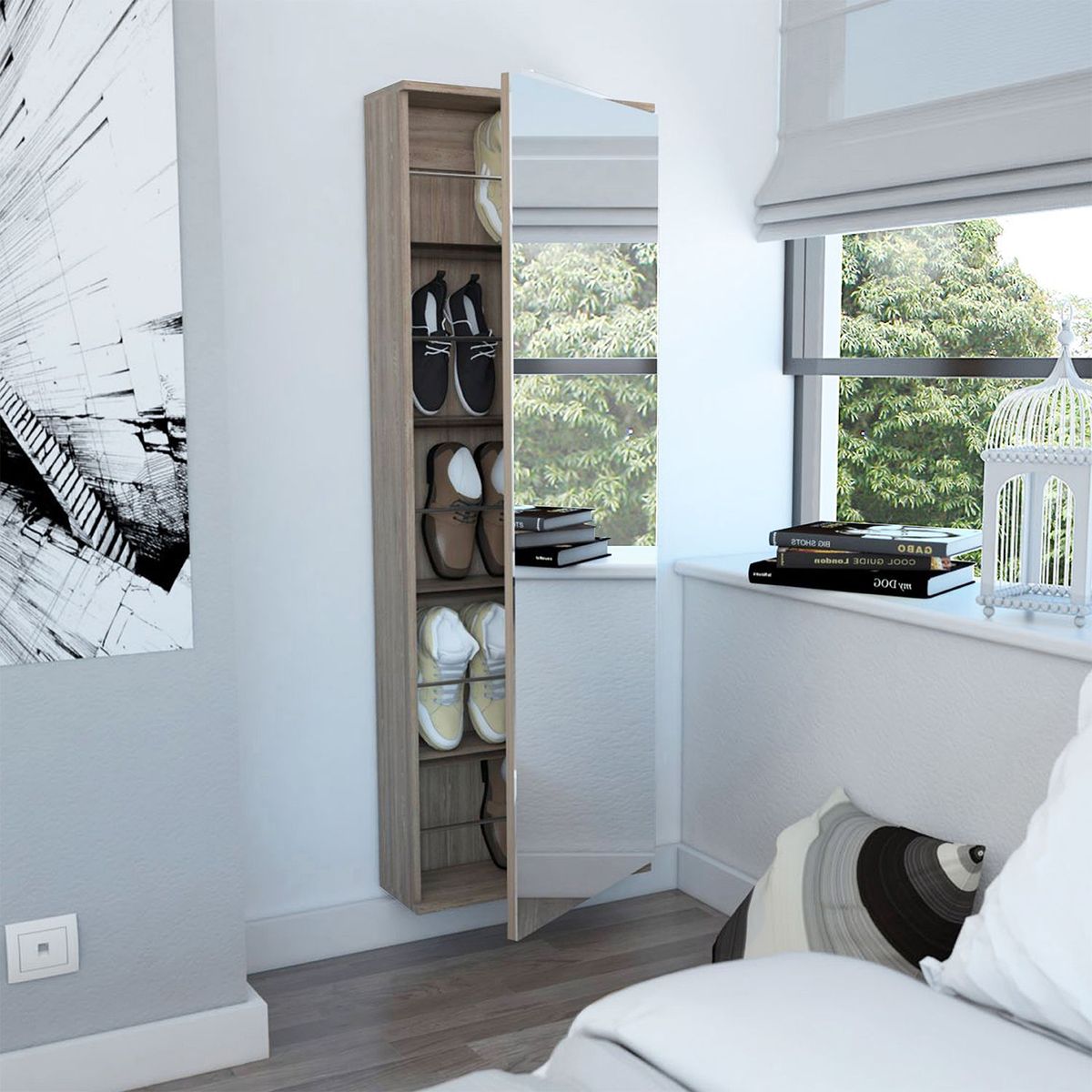 TUHOME - Zapatera Leto con Espejo