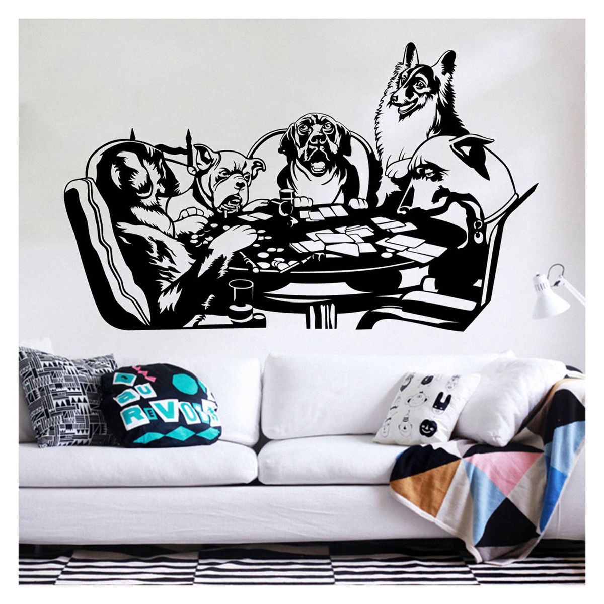 STICKART - Vinil Perros Jugando Póker