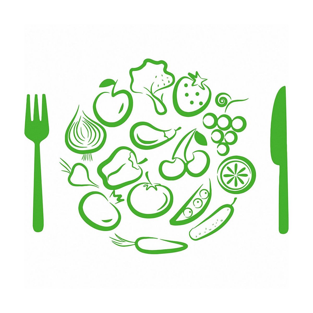 STICKART - Vinil Almuerzo de Verduras