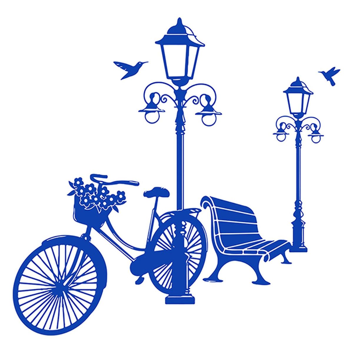 STICKART - Vinil Bicicleta y Faroles