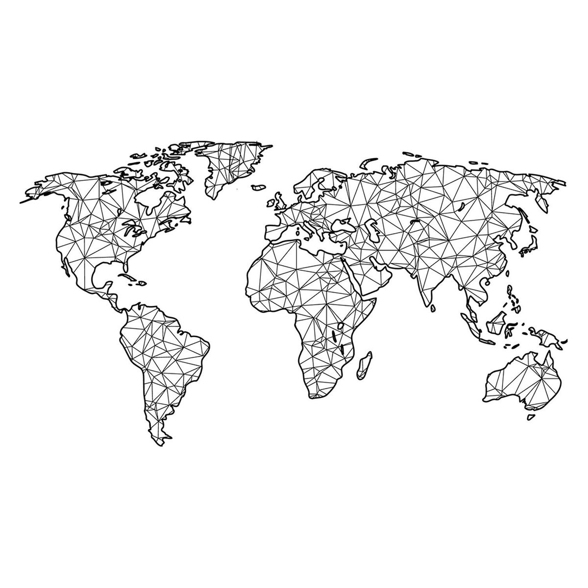 STICKART - Vinil Mapamundi  Líneas