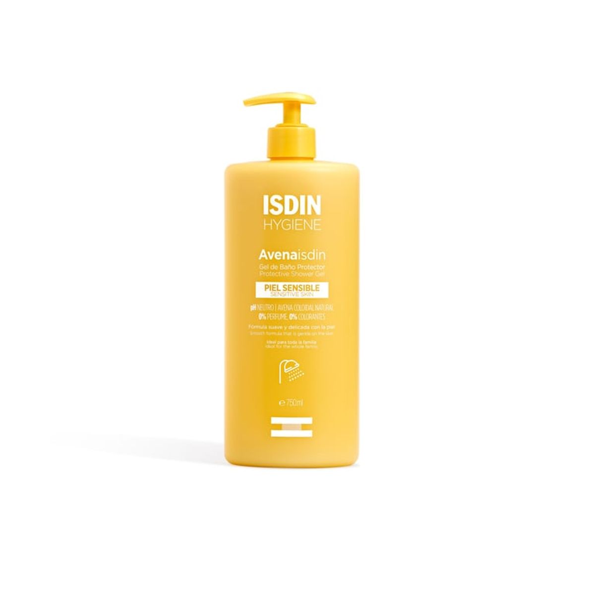 ISDIN - ISDIN Hygiene Avena Protective Shower Gel 750ML - Gel de baño pH neutro piel sensible con avena coloidal natural