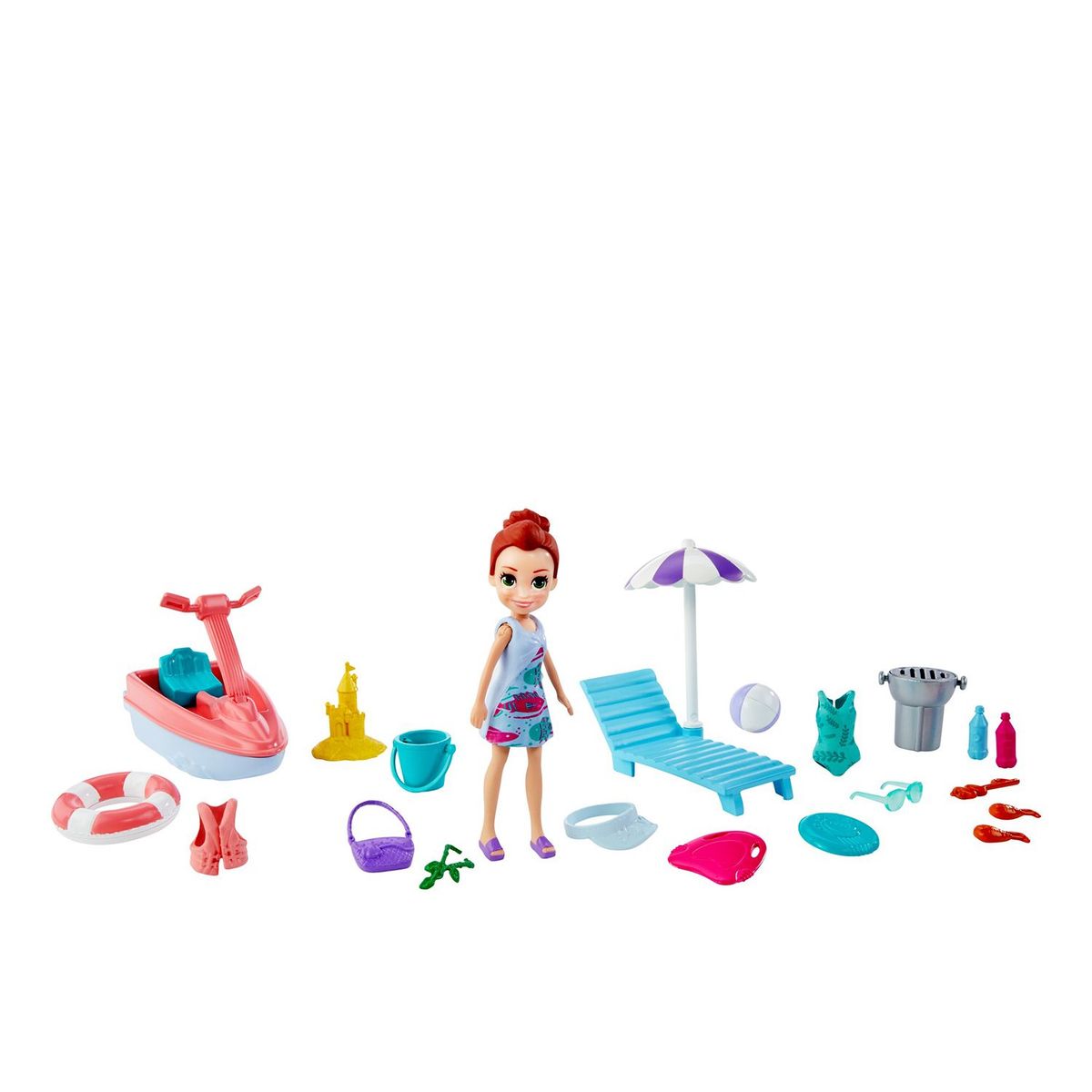 POLLY POCKET - Muñeca Polly Pocket Pack Aventura en La Playa