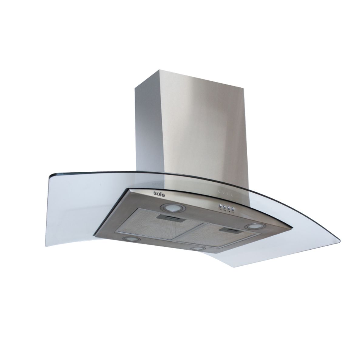 SOLE - Campana Extractora Sole Decorativa Venus Isla 90cm 1 motor acero inoxidable Sole