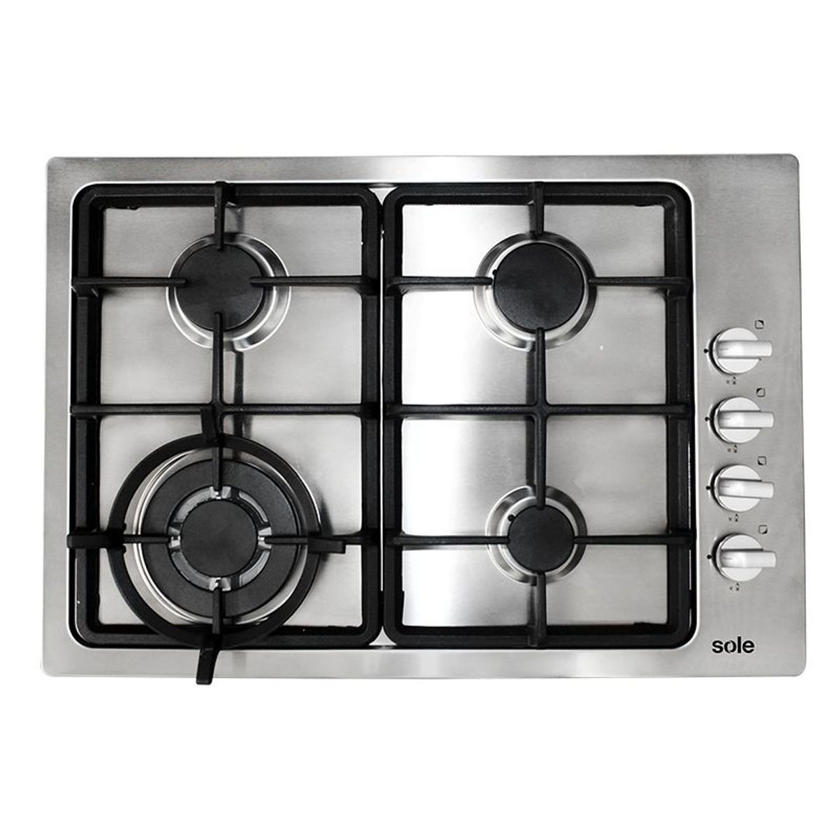 SOLE - Cocina Empotrable Sole 048 Acero Inoxidable  4 quemadores