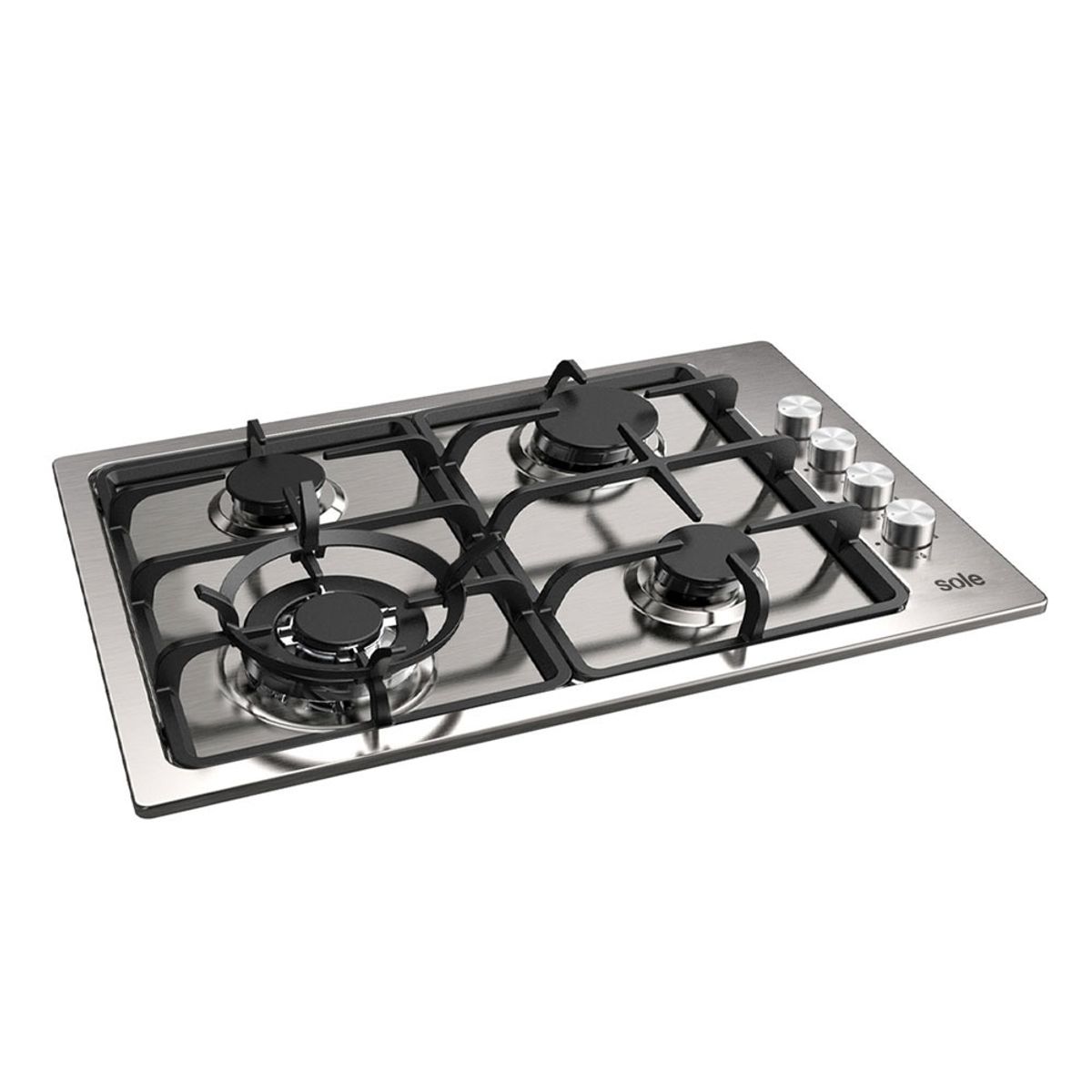 SOLE - Cocina Empotrable Sole 048 Acero Inoxidable  4 quemadores