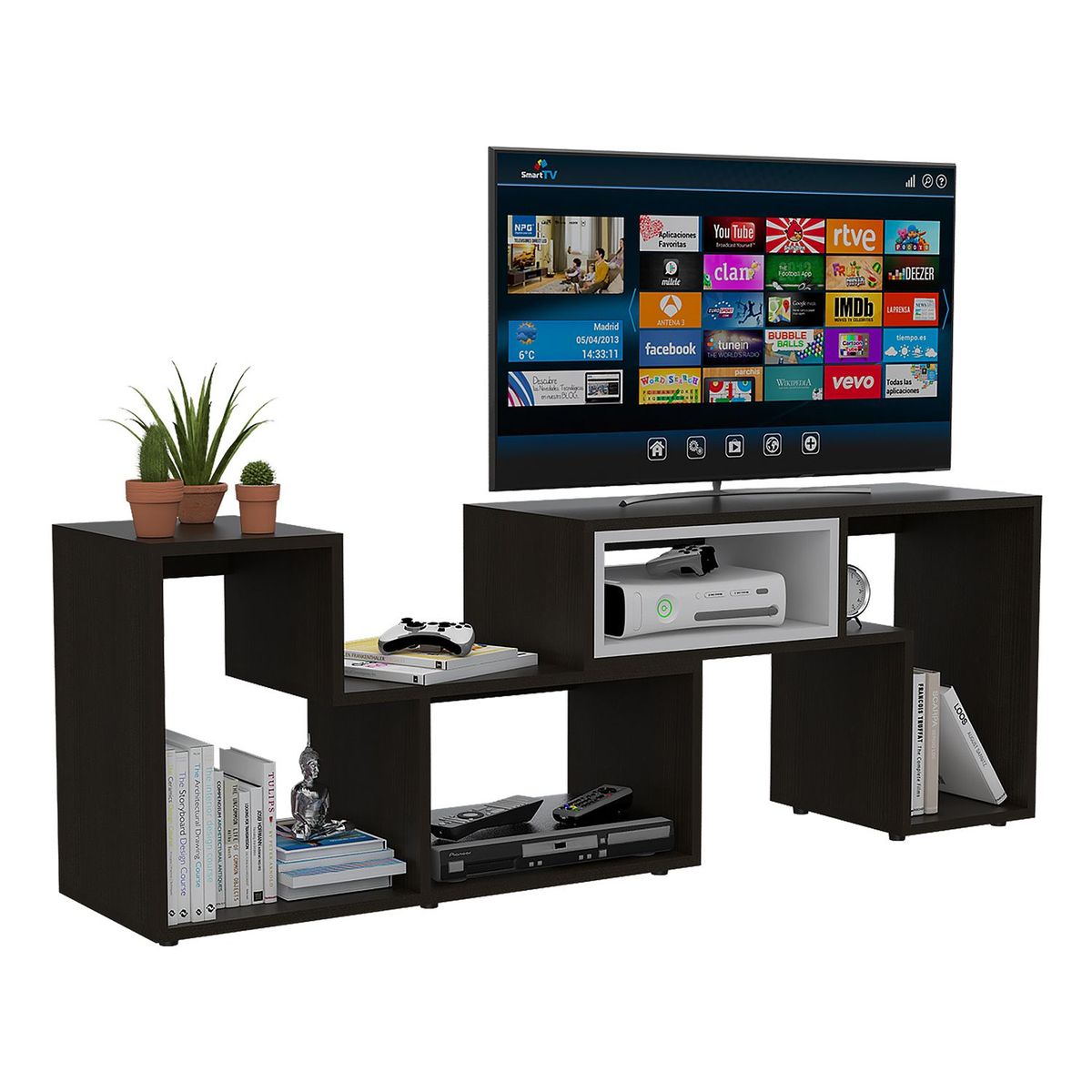 TUHOME - Rack Extensible TV 40" + Mesa de Centro 
