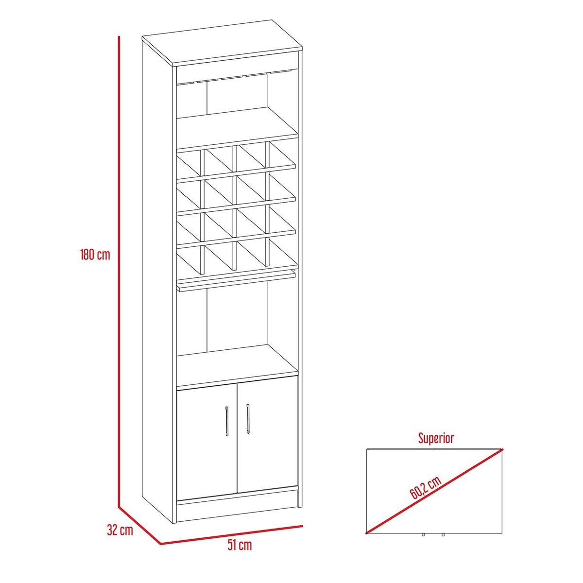 TUHOME - Bar Kava + Arrimo + Mesa De Centro