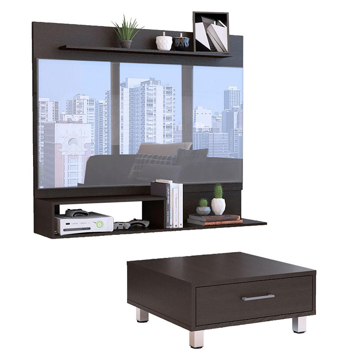 TUHOME -  Panel TV 55" + Mesa de Centro