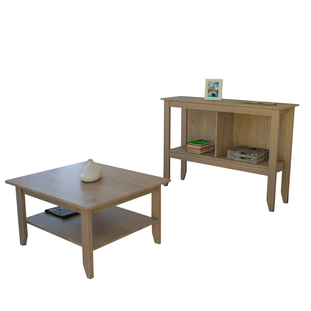 TUHOME - Mesa De Centro + Aparador Essential