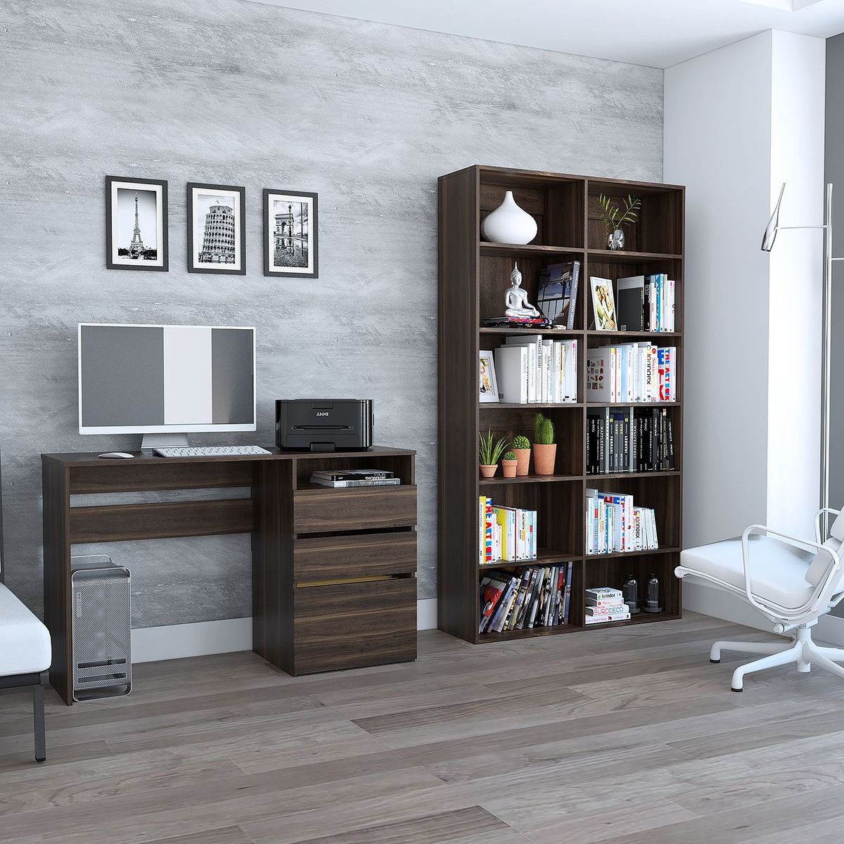 TUHOME - Biblioteca + Escritorio Office 7