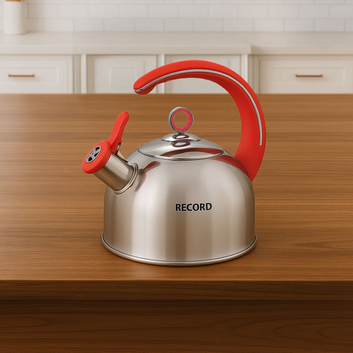 RECORD - Tetera Acero Roja 2.5 Lt