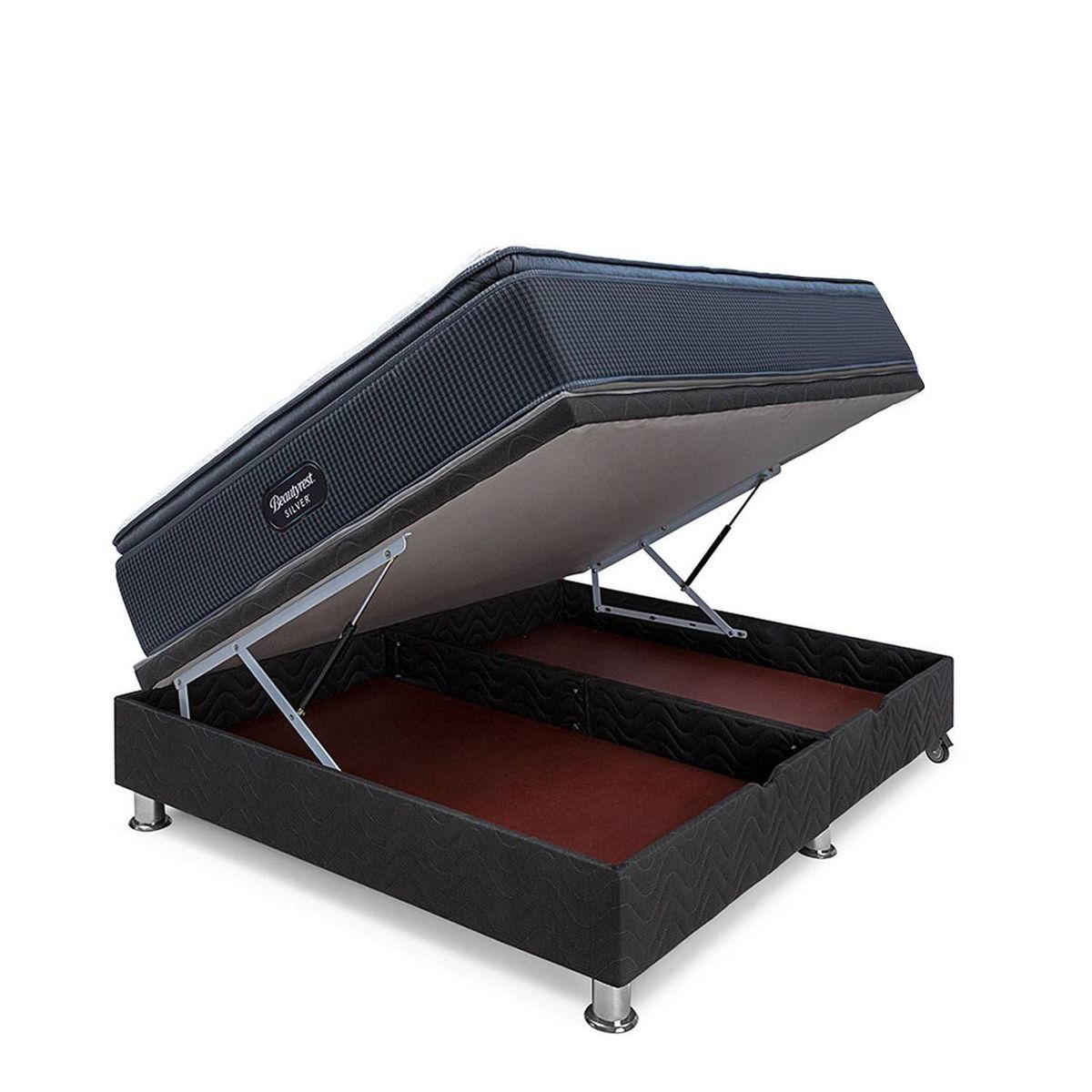 BEAUTYREST SIMMONS - Cama Boxet Practibox Silver Pt Queen Gris