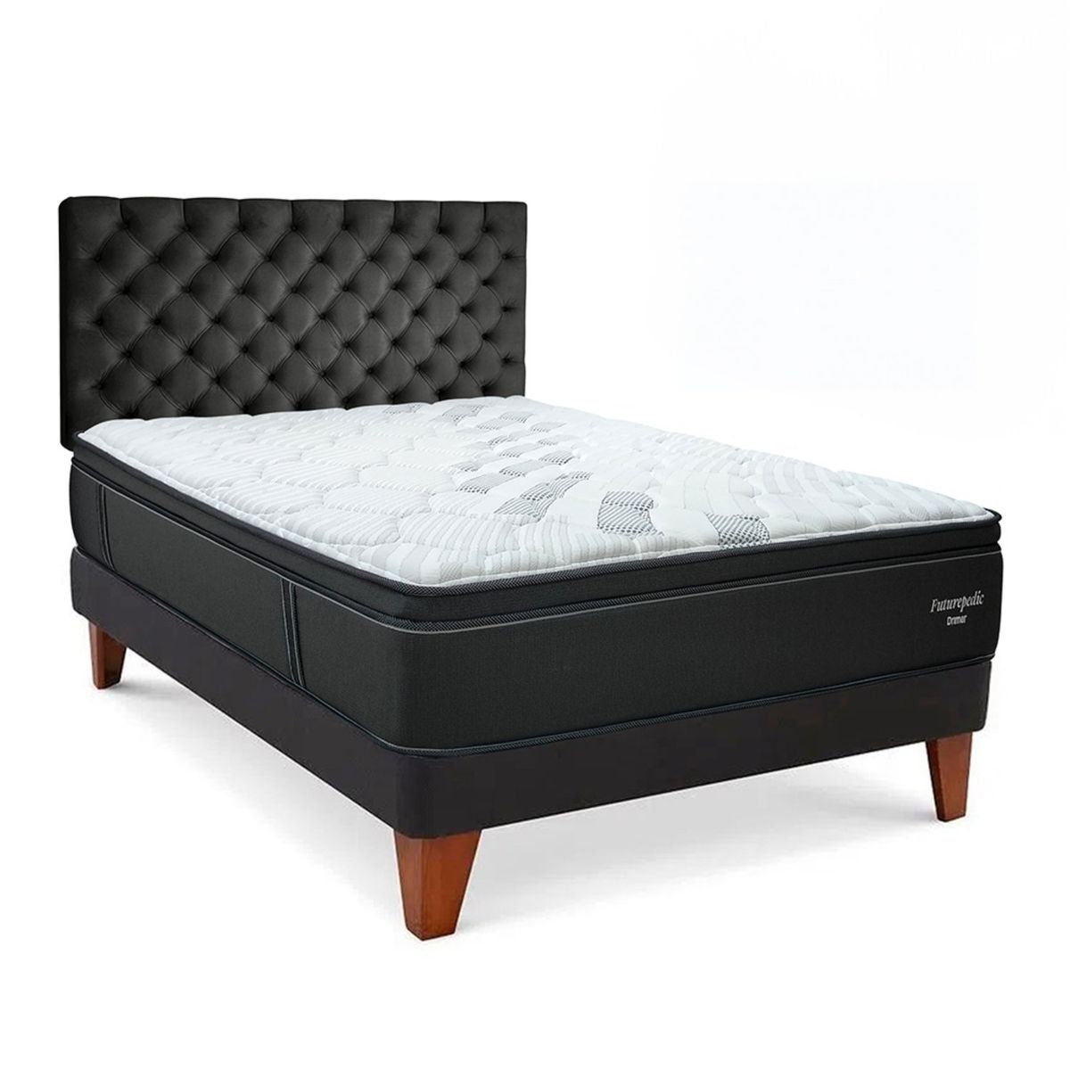 DRIMER - Dormitorio Europeo Gold Futurepedic 1.5 Plz + 1 Almohada
