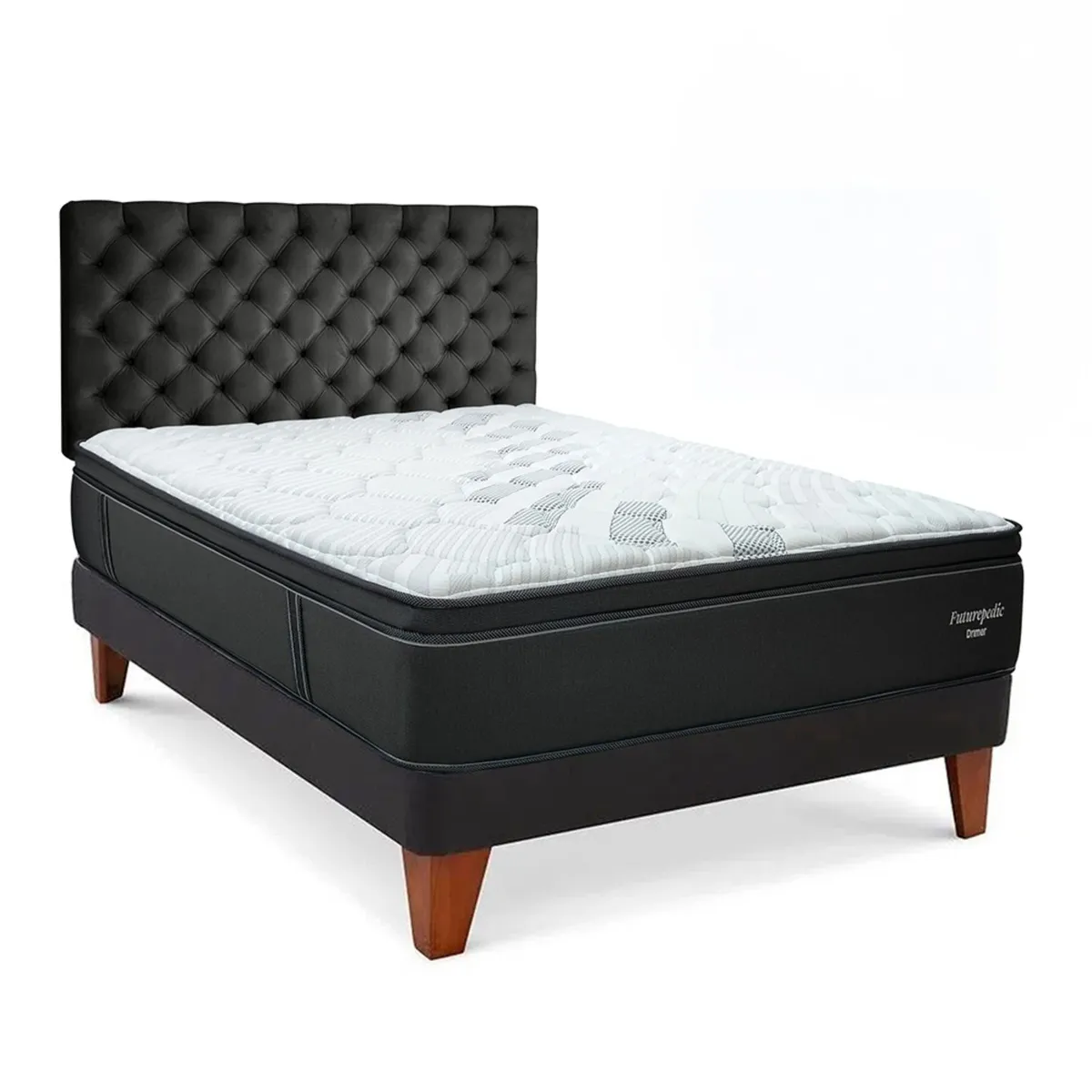 DRIMER - Dormitorio Europeo Gold Futurepedic 1.5 Plz + 1 Almohada