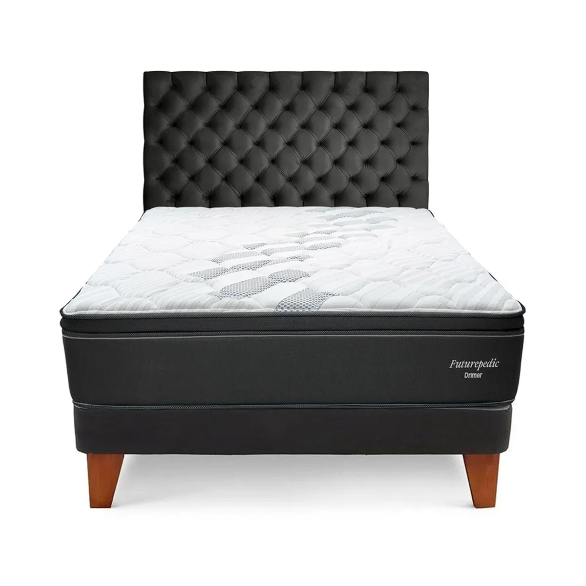 DRIMER - Dormitorio Europeo Gold Futurepedic 1.5 Plz + 1 Almohada