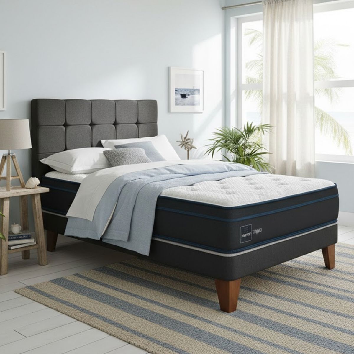 DRIMER - Dormitorio Europeo Gold Gravity 2 Plz + 2 Almohadas