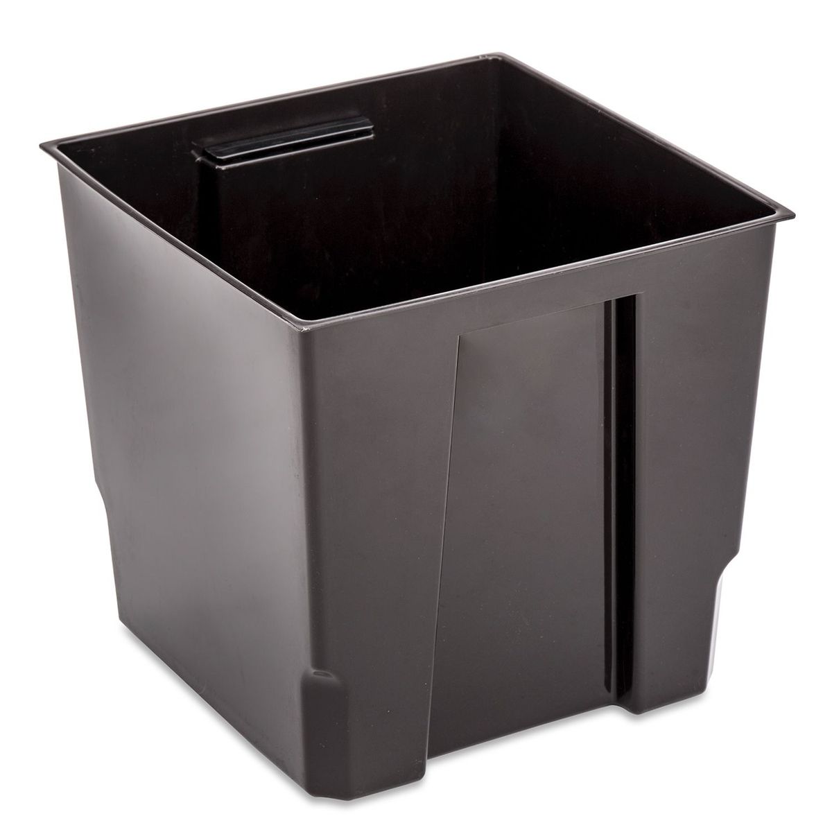 REYPLAST - Maceta Cuadrada Estilo Piedra 19x19x36 cm con Sistema Riego- Blanco