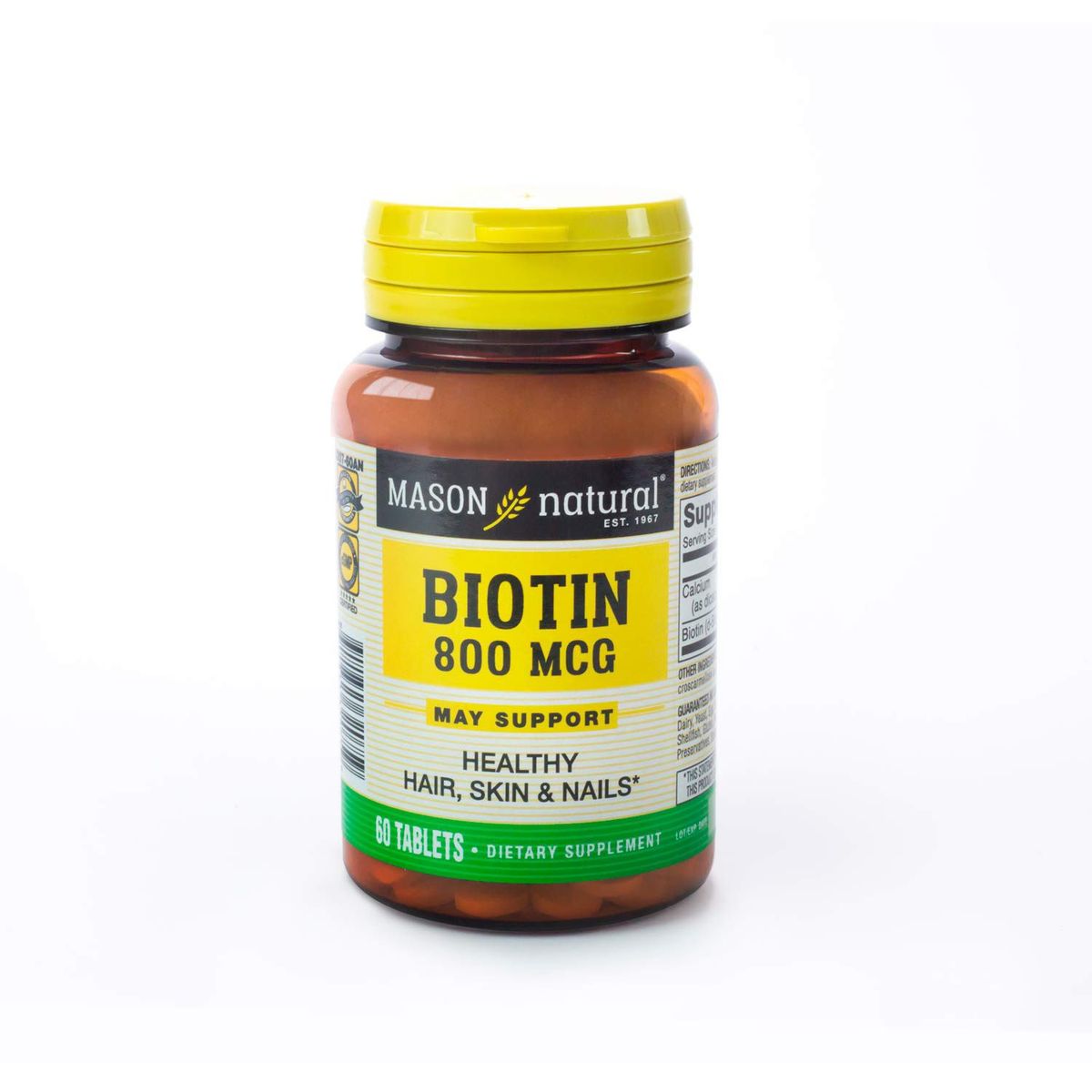 MASON - Mason Natural Biotina 800 Mcg 60 Tabletas