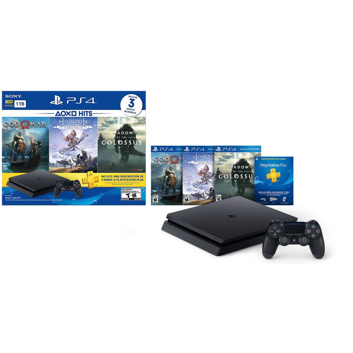 SONY - Consola PS4 Slim Hit Bundle 4 1TB 