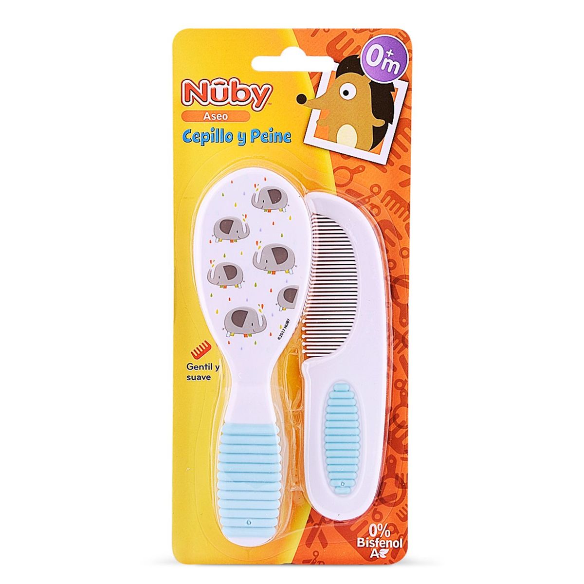 NUBY - Cepillo Y Peine Celeste Nuby