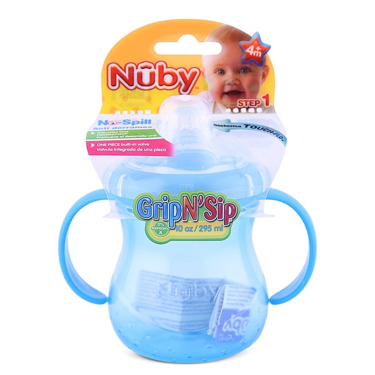 NUBY - Taza Antiderrame Con 2 Asas 300 ML