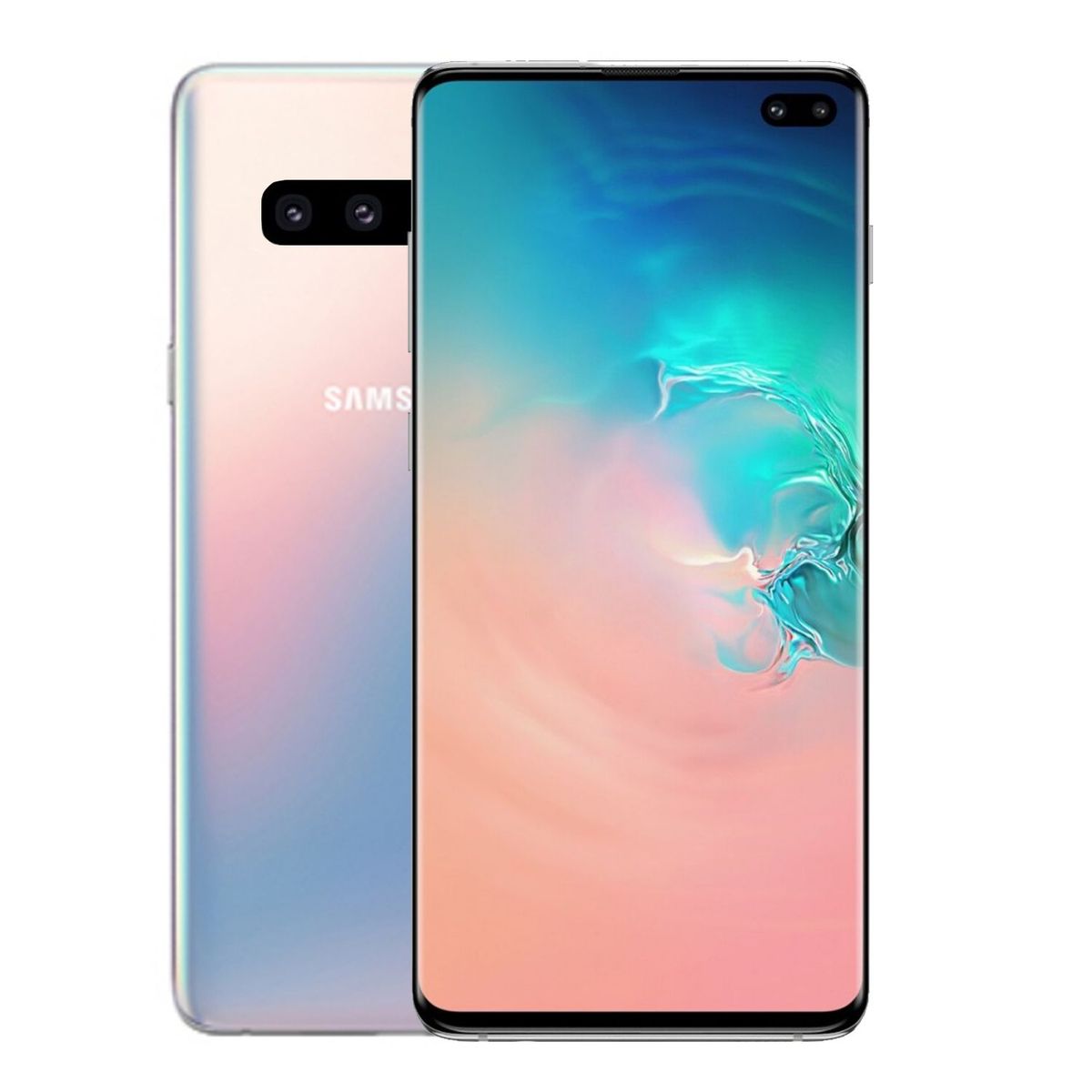 SAMSUNG - Samsung Galaxy S10 Plus Silver