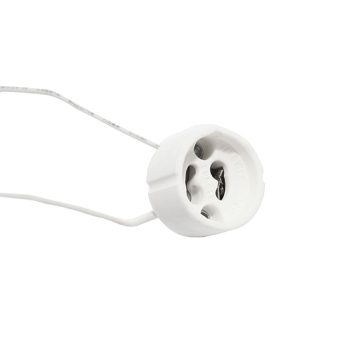 LA ROCHELLI - Set x12 Soquetes Gu10 Ceramica Blanco