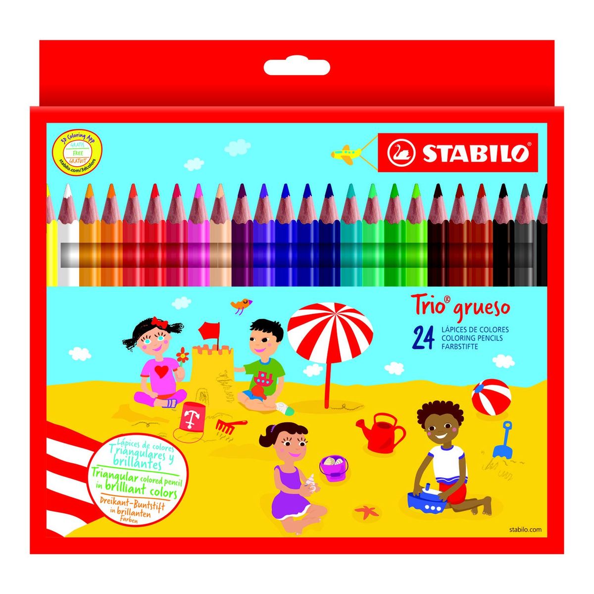 STABILO - Colores Trio Grueso en Caja x 24