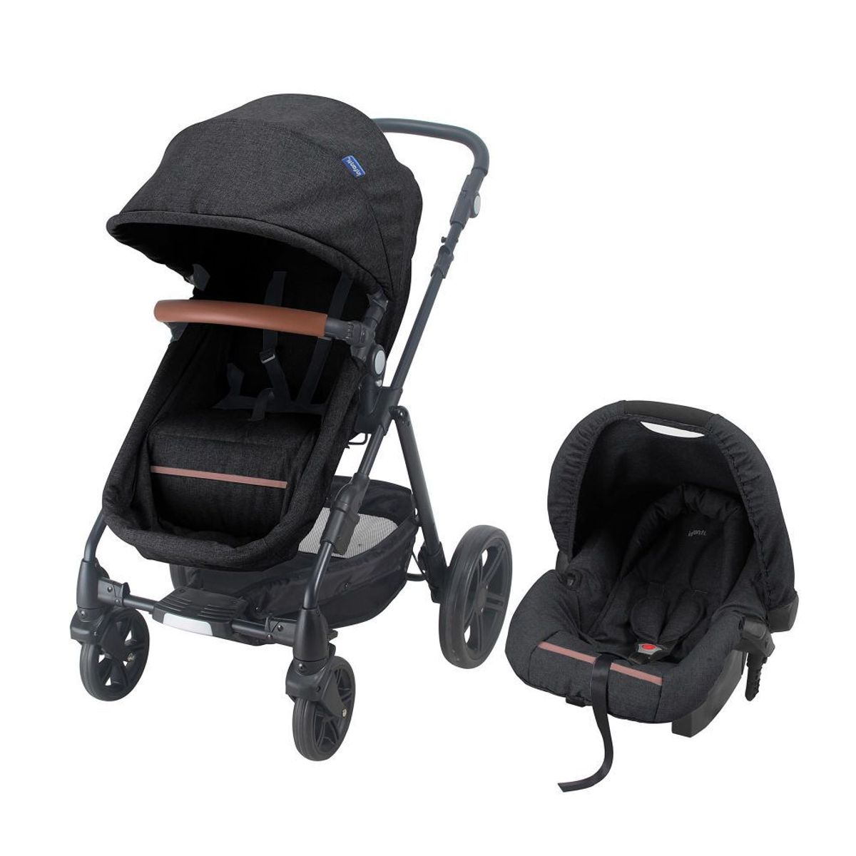 INFANTI - Coche Travel System para Bebé P68 Cloud Gris Oscuro Infanti