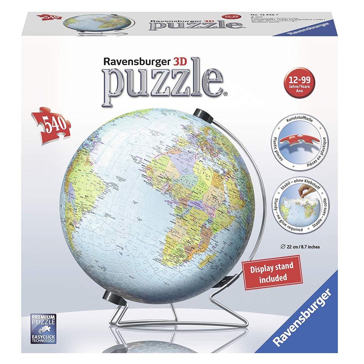 RAVENSBURGER - Rompecabezas 3D Mapamundi