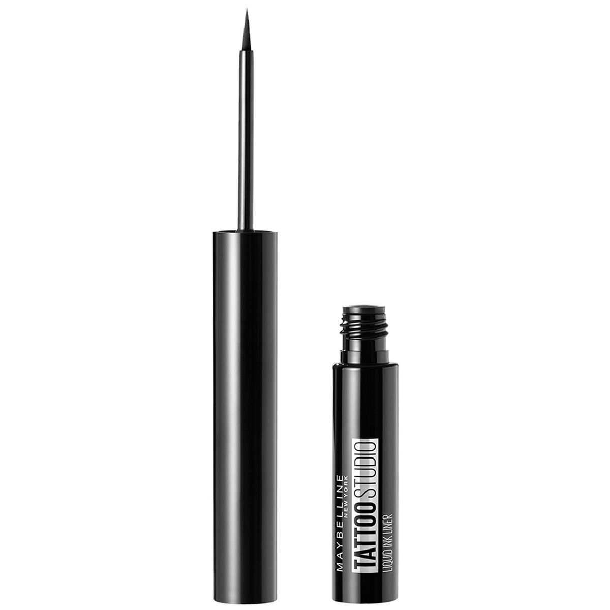 MAYBELLINE - Delineador de ojos Tattoo Studio Liquid Ink 0.34 Fl Oz Tono Negro Maybelline