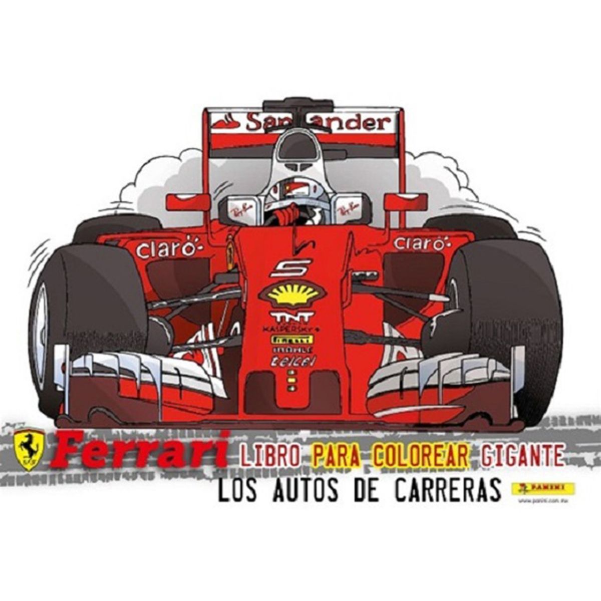 PANINI - Ferrari Libro P/Colorear Autos de Carreras