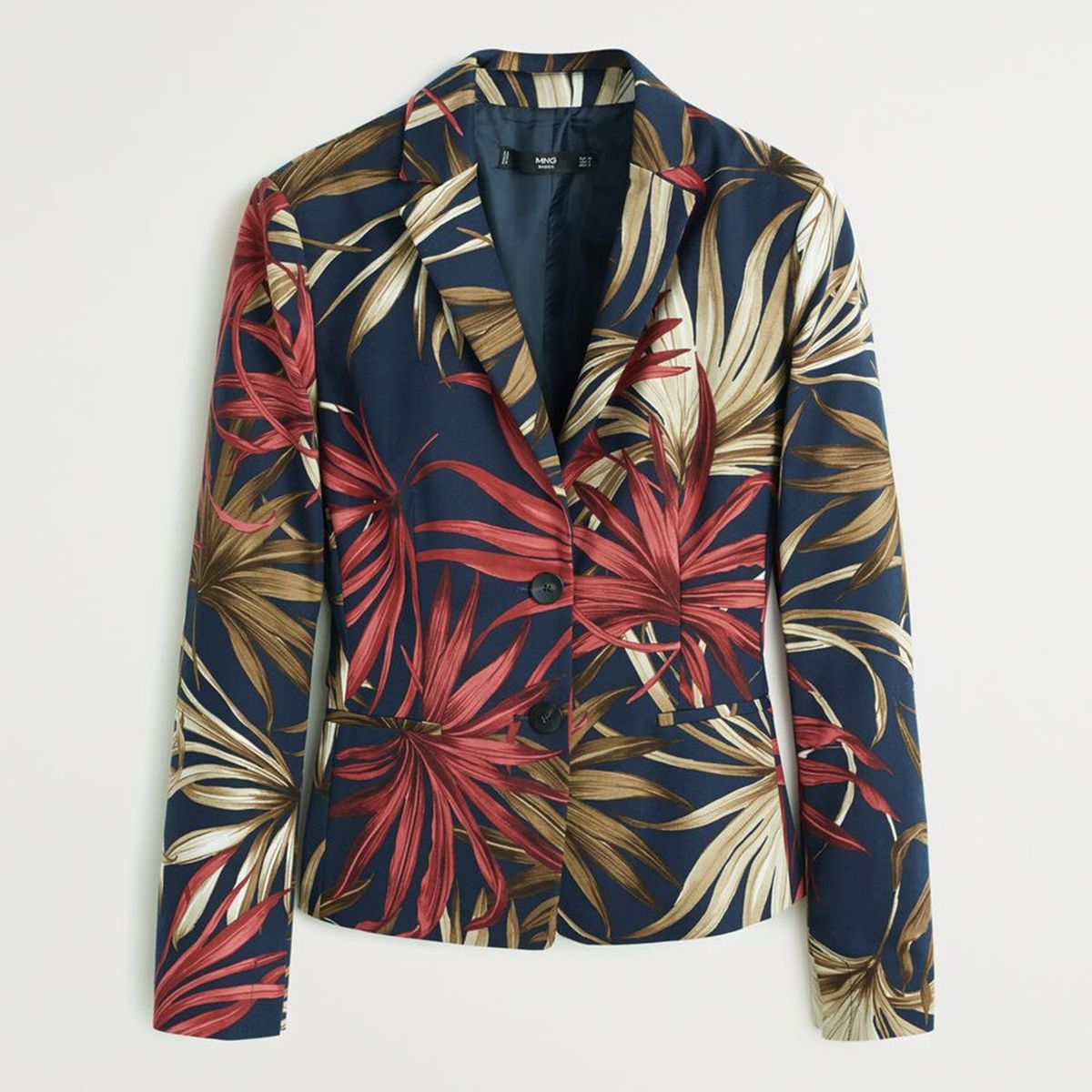 MANGO - Blazer Estampado Floral Mujer