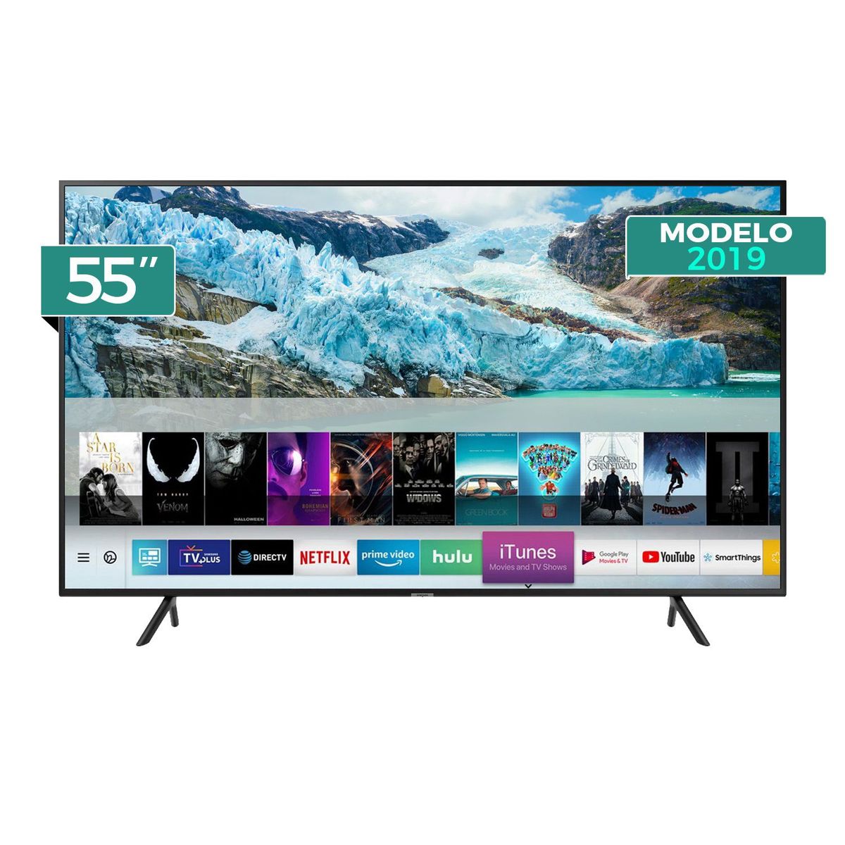 SAMSUNG - Televisor LED Smart TV 4K UHD 55" UN55RU7100