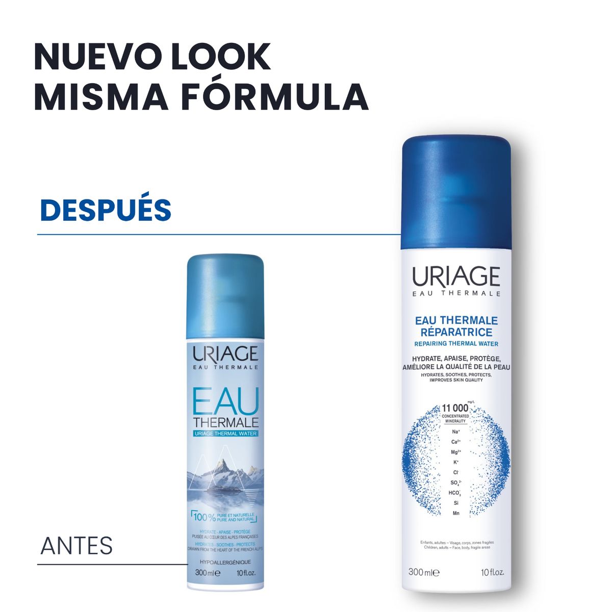 URIAGE - Uriage Agua Termal de Uriage 150ml - Spray hidratante, calmante y protector