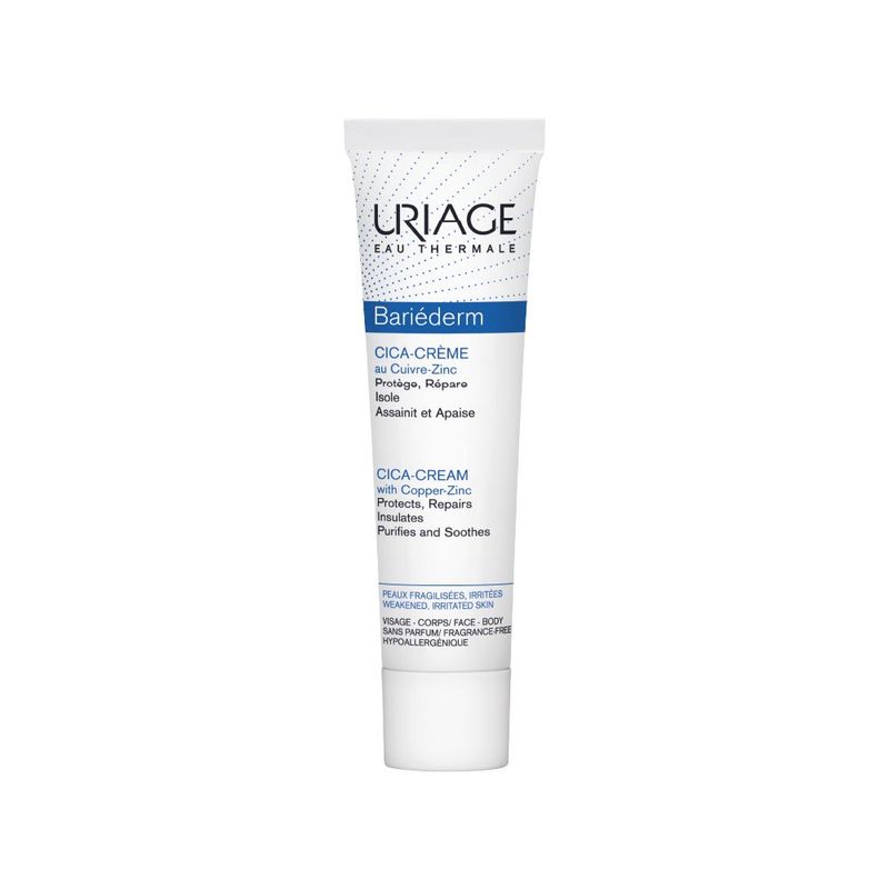 URIAGE - Uriage Bariéderm-Cica Crema con Cu-Zn 40ml - Cuidado post procedimientos dermoestéticos