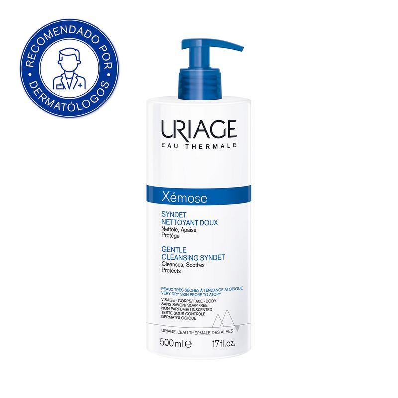 URIAGE - Uriage Xémose Syndet 500ml - Gel cremoso limpiador y calmante para pieles muy secas