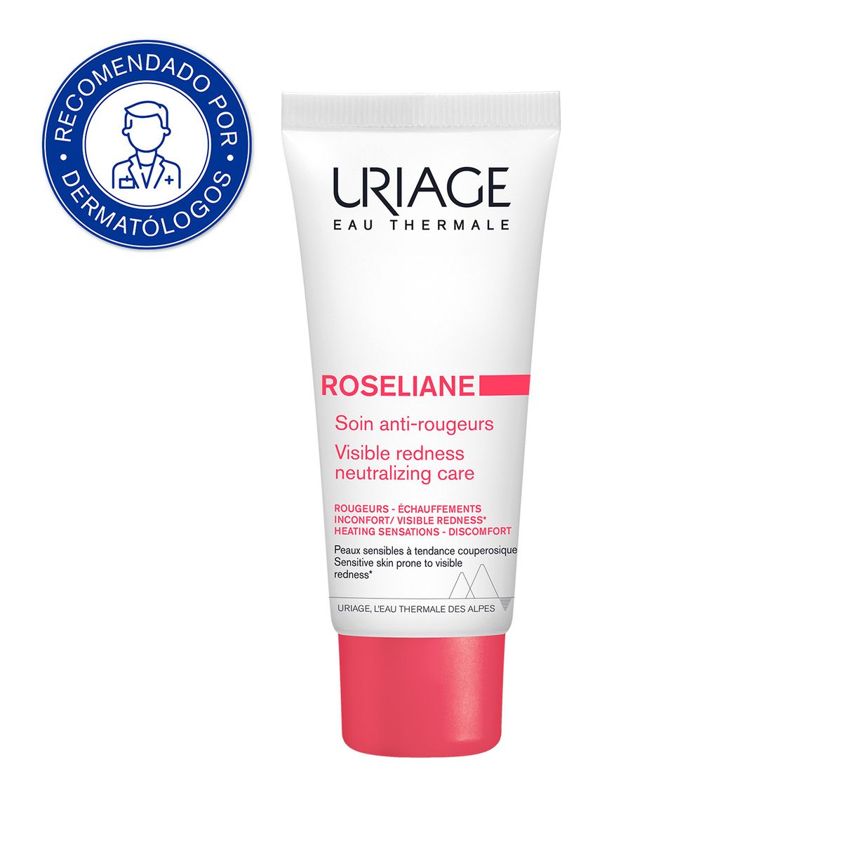 URIAGE - Uriage Roséliane Crema Antirojeces 40ml - Cuidado Calmante para pieles sensibles con rojeces
