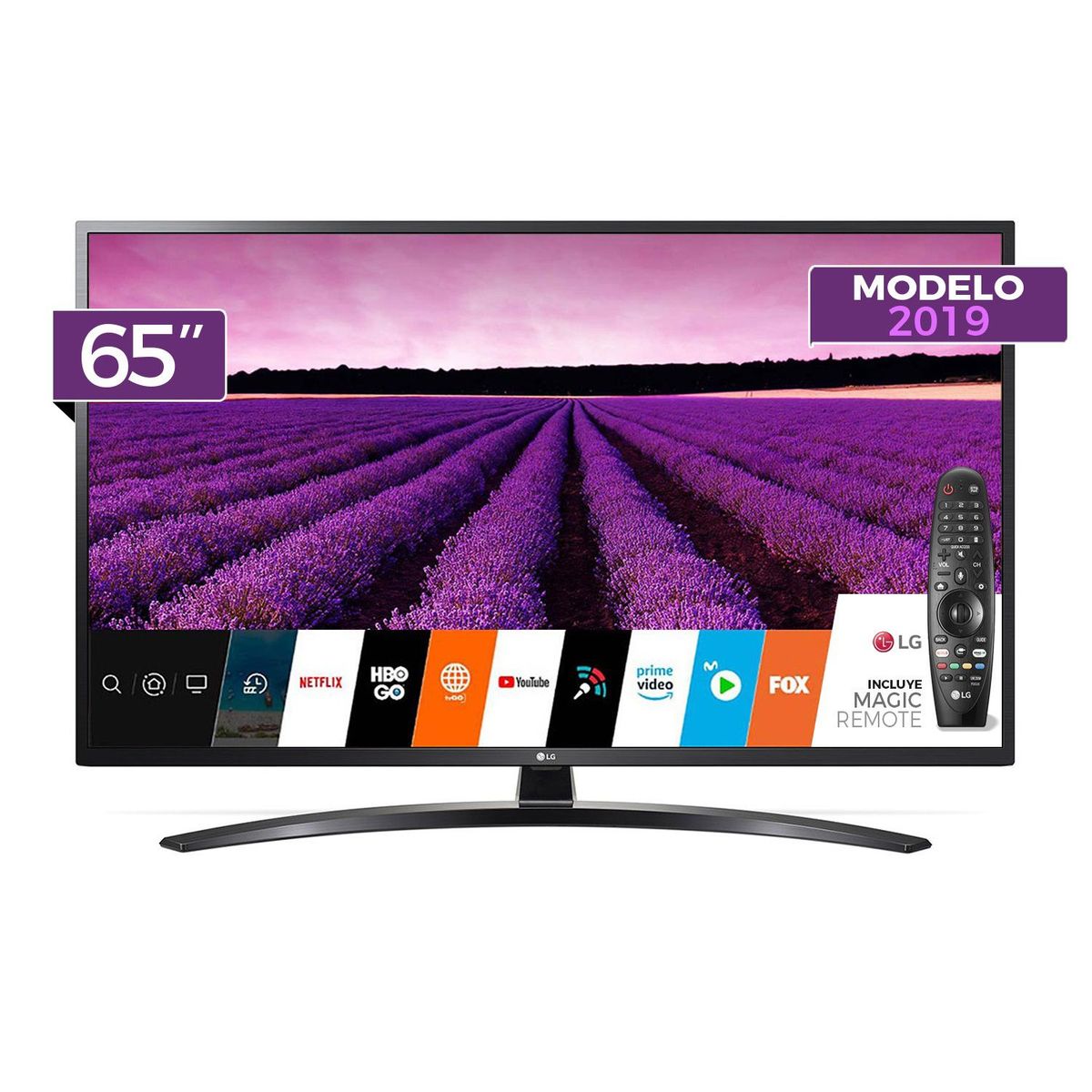 LG - Televisor LED Smart TV 4K UHD 65" 65UM7400 + Control Magic