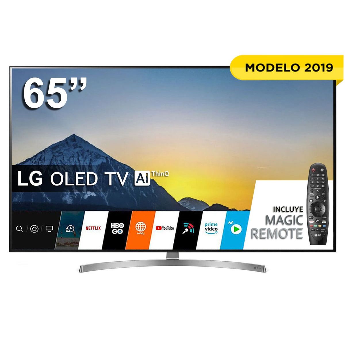 LG - Televisor OLED Smart TV 4K HDR 65" OLED65B8SSC + Control Magic