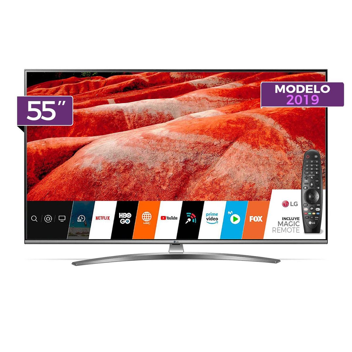 LG - Televisor LED Smart TV 4K UHD 55" 55UM7650 + Control Magic
