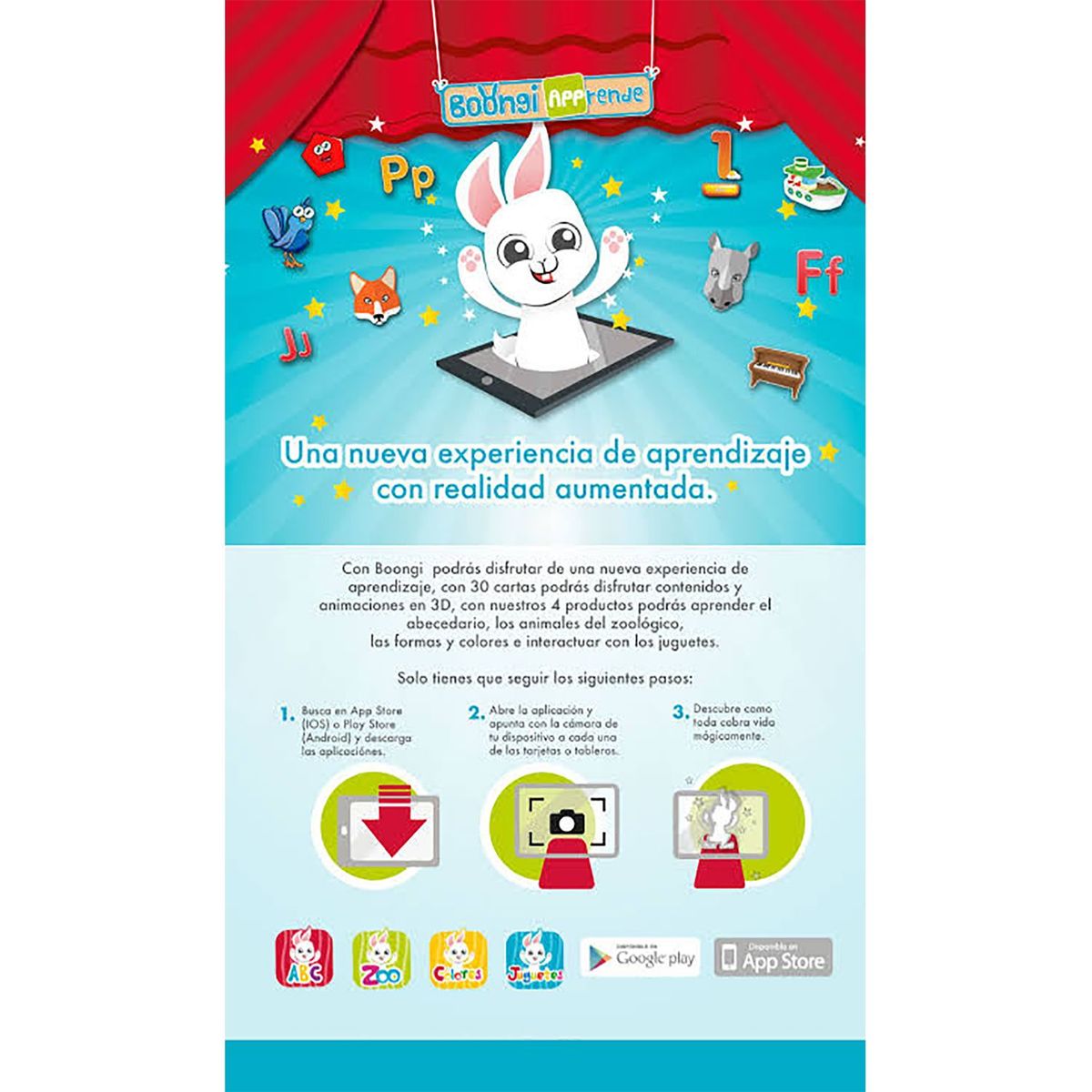 RONDA - Juego Didáctico Boongi Animales Del Zoológico (3D)