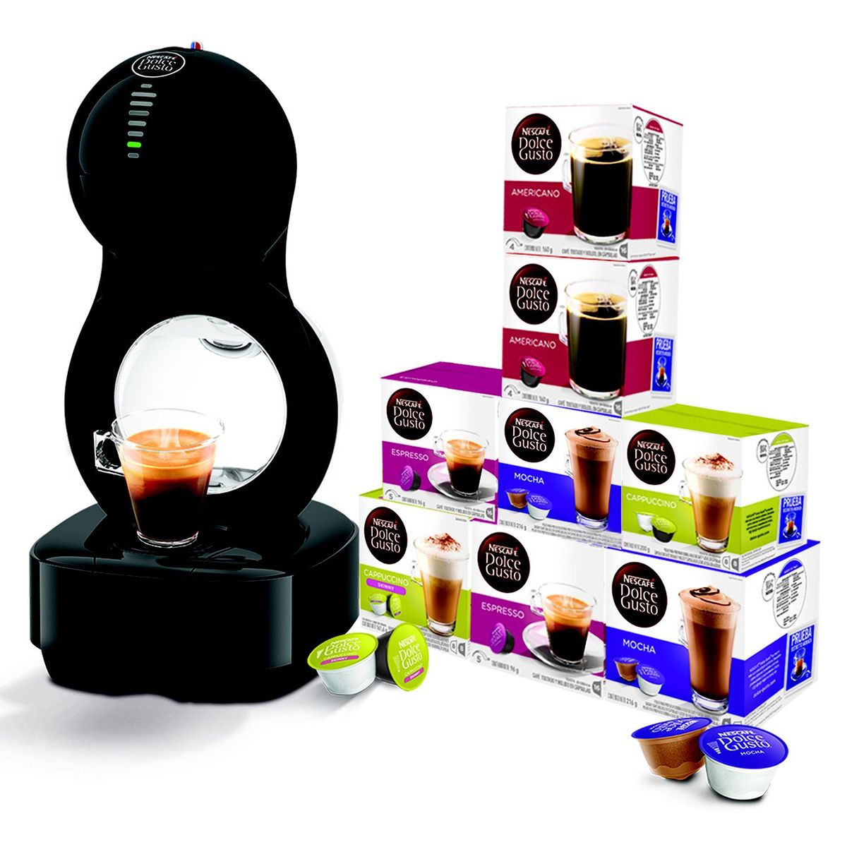MALCREADO17172 - Nescafe Dolce Gusto Lumio + 8 Cajas