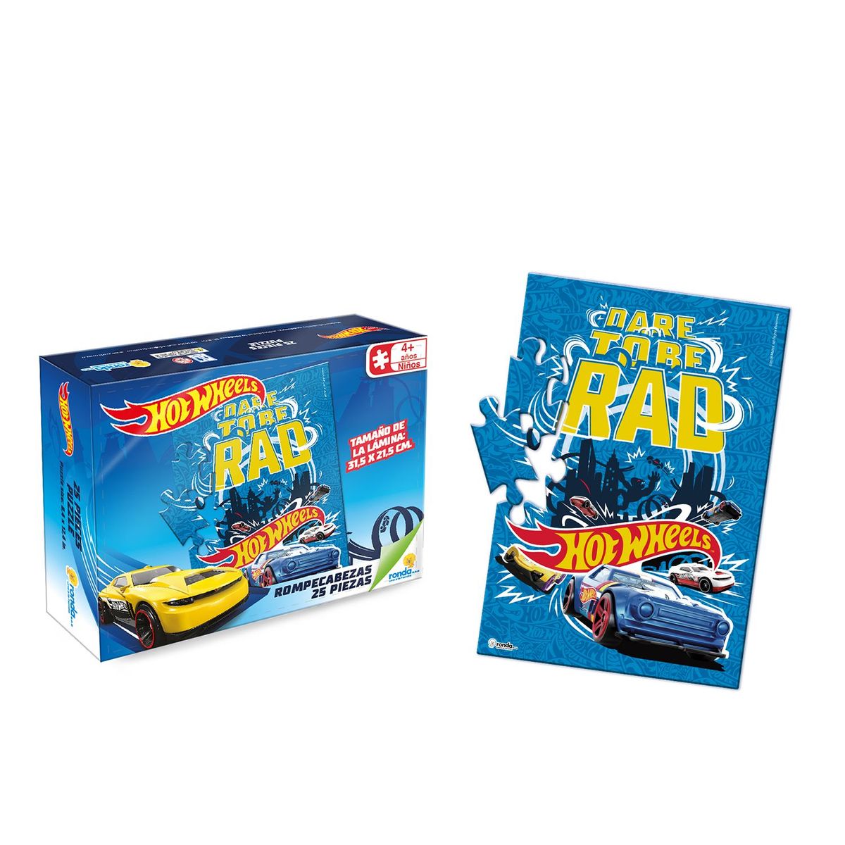 RONDA - Rompecabezas x 25 Piezas Hot Wheels