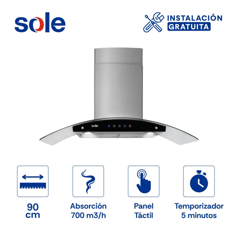 SOLE - Campana Extractora Sole Venus Classic 90 Cm